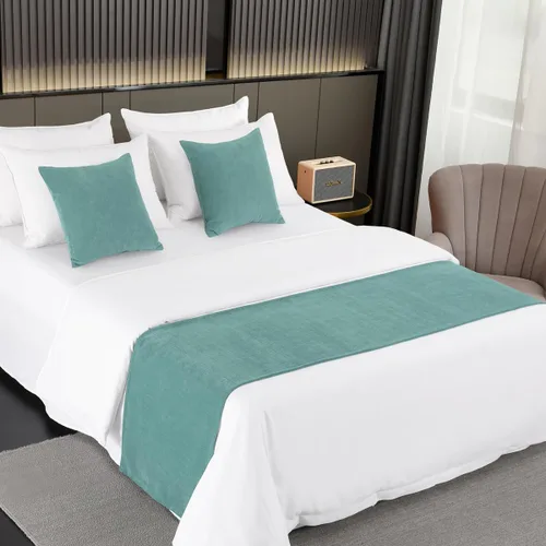 Miniatura 8 de AMBERIS 2 fundas de almohada (45×45cm) (sin relleno) Beige, estilo moderno 2 fundas de almohada (sin relleno) para decoración del hogar y hotel