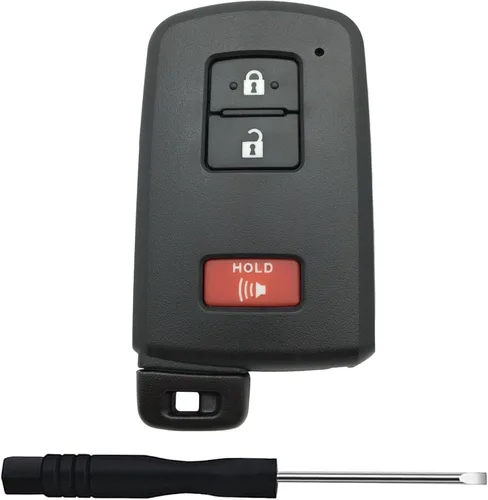 Carcasa de repuesto para llave de automóvil Toyota Land Cruiser RAV4 4Runner Prius C V Sequoia Tacoma Tundra Corolla llavero de automóvil Csae negro