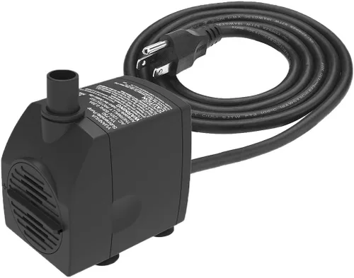 Miniatura 8 de Bomba de agua sumergible ultra silenciosa con protección de combustión en seco 160 GPH para fuentes, hidroponía, estanques, acuarios y más
