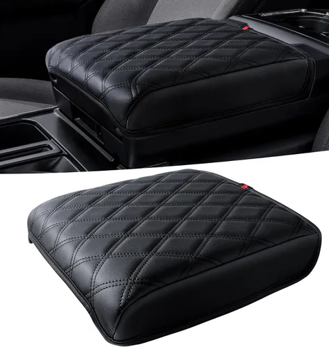Miniatura 14 de Cubierta de consola central Sinvanho para Ford F150 F250 F350 F450 F550 2015-2025 con asiento de salto 40/20/40, cubierta protectora de reposabrazos