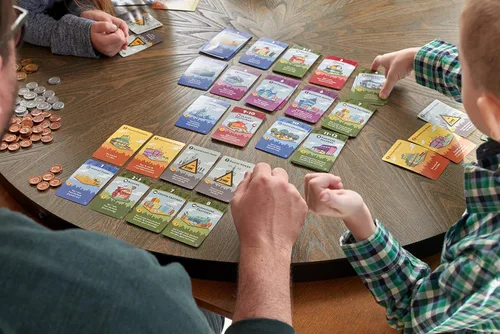 Miniatura 9 de Juego de mesa Machi Koro ¡El juego definitivo de construcción de ciudades! Juego de estrategia de lanzamiento de dados de ritmo rápido para niños