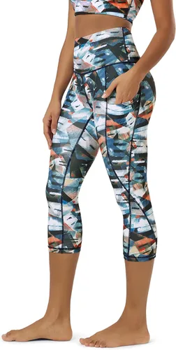 Miniatura 153 de ODODOS - Leggings capri de cintura alta para mujer con bolsillos, control de abdomen, no se transparentan, para entrenamiento atlético, running