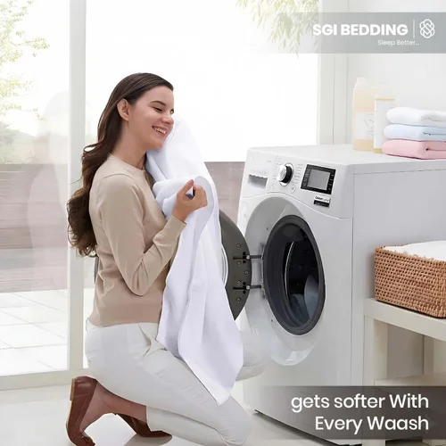 Miniatura 7 de SGI bedding Sábanas 100% algodón egipcio tamaño individual – Sábanas refrescantes, ropa de cama blanca suave y transpirable, ropa de cama de lujo