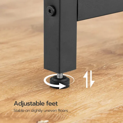Miniatura 7 de HOOBRO Juego de mesa y sillas de bar, mesa rectangular de 47.2 pulgadas con 2 taburetes para espacio pequeño, mesa de alta superior, juego