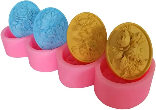 Miniatura 12 de Moldes de silicona para jabón de hoja de ginkgo de 3 cavidades, molde de silicona para jabón natural, vela, cera, fabricación de yeso aromático