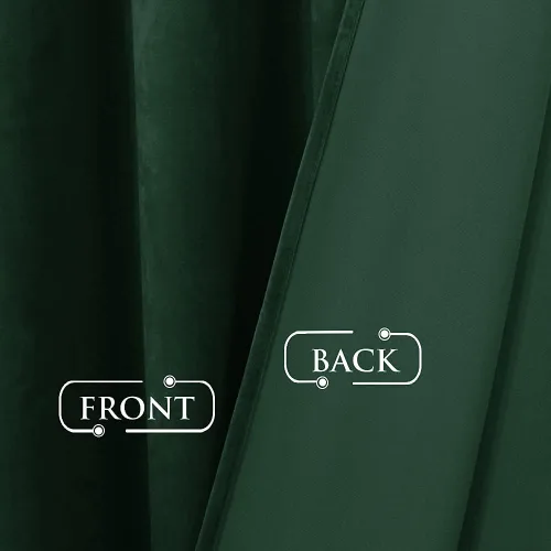 Miniatura 5 de StangH Cortinas verdes para sala de estar, cortinas opacas de terciopelo súper suave, decoración del hogar de lujo para fiestas, teatro, fiestas