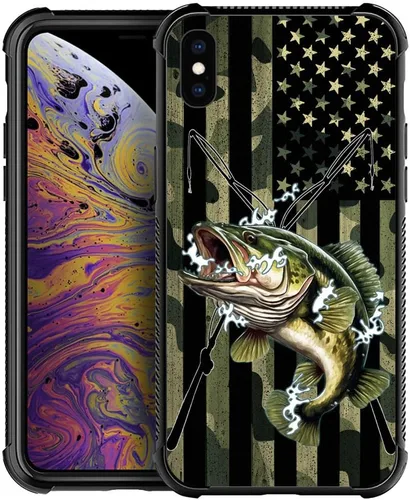 Miniatura 38 de DAIZAG Compatible con iPhone 13 Pro Max, Funda de TPU Protectora Anti-Arañazos Todo En Uno, Fundas para Hombre Mujer - Motivo de Madera Americana
