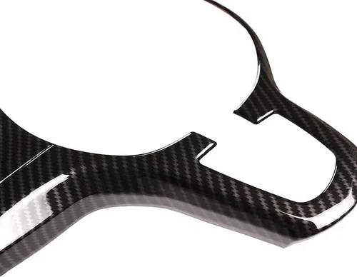 Miniatura 3 de YIWANG Cubierta de la decoración del volante de coche estilo fibra de carbono para BMW X3 G01 X4 G02 5 Series G30 6 Series GT 2017-2019 Auto