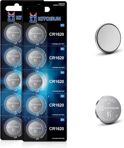 Miniatura 8 de KITOSUN Batería de litio CR1620 de 3 V – Reemplazo de baterías de botón de celda de litio CR 1620 premium para Mazda Toyota, Lexus, Honda, Accord