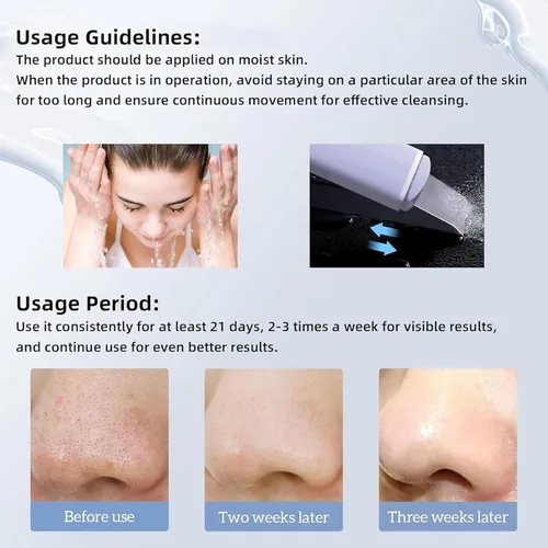 Miniatura 6 de GUGUG - Espátula para la piel, espátula facial, limpiador de poros, herramientas removedoras de puntos negros para limpieza profunda facial - 4