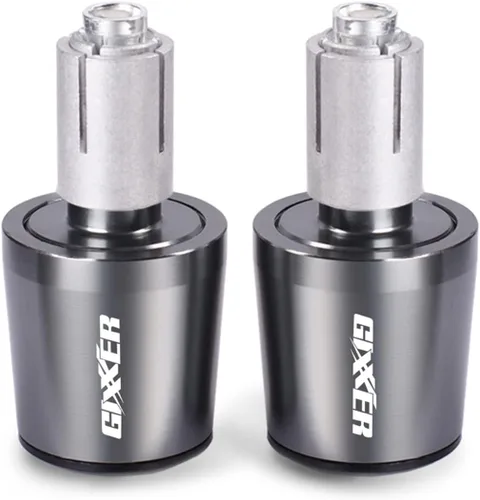 Miniatura 6 de Manillar de motocicleta, peso final, agarres para manillar, tapa antivibración, enchufe plateado para Suzuki Gixxer 150sf 250sf 155 accesorios