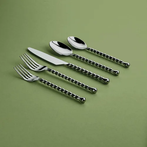 Miniatura 2 de Gourmet Settings Silver Tear 20 piezas set de cubertería para 4 personas.