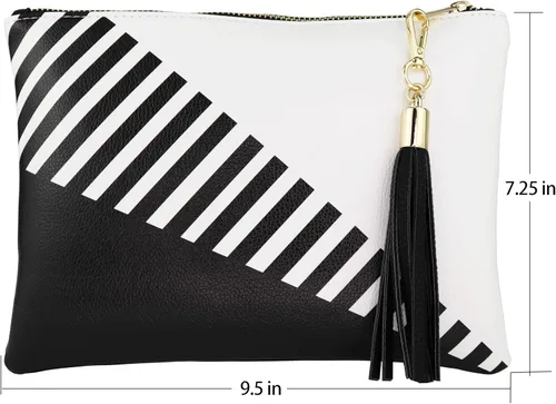 Miniatura 2 de B BRENTANO Bolsa de embrague vegana con acento de borla