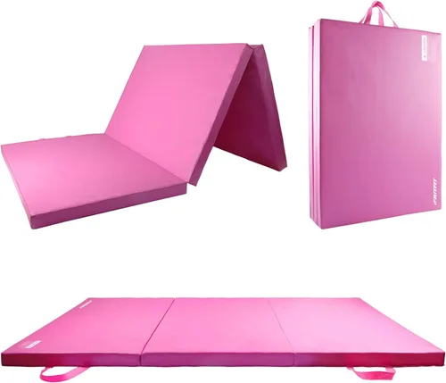 Miniatura 11 de RitFit Upgraded Folding Exercise Mat, 2 Inch Thick Gymnastics Mat 3’x6’,4’x8’,4x10’,2'x8' with Carrying Handles for Yoga, MMA, Stretching, Core