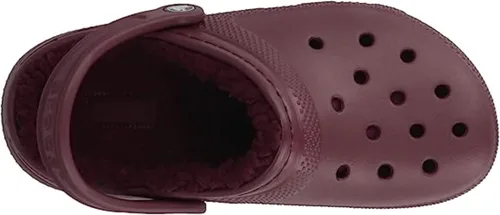 Miniatura 4 de Crocs - Zuecos para adultos, diseño clásico con forro, unisex, Granates