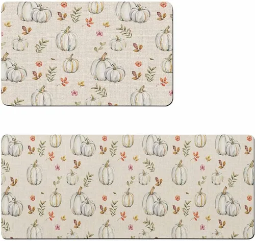 Tapete de baño retro con diseño de calabaza para bañera, antideslizante, de secado rápido y absorbente, tierra de diatomeas, fregadero, dormitorio,