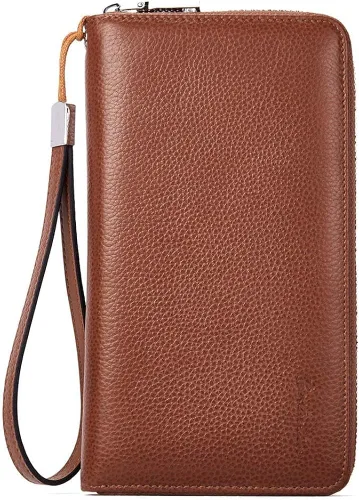 BOSTANTEN Monederos y bolsos de cuero para mujer bolso de mano grande para trabajo bolso cruzado suave y carteras de cuero para mujer bloqueo RFID
