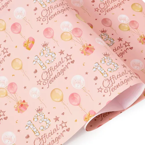 Miniatura 20 de WERNNSAI Papel de Regalo de Animales - 6 Hojas 27.5"x 19.7" Papel de Regalo para Baby Shower Papel de Regalo de Primer Cumpleaños Diseño de Animales