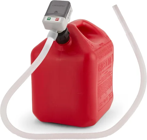 Miniatura 12 de Deway Bomba automática de transferencia de combustible con boquilla para control rápido de flujo y parada, manguera extra larga, bomba de líquido