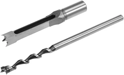 Miniatura 2 de uxcell Broca cuadrada del agujero, herramienta eléctrica de la mortaja del cincel hueco del acero de alto carbono del 1/2" para la carpintería