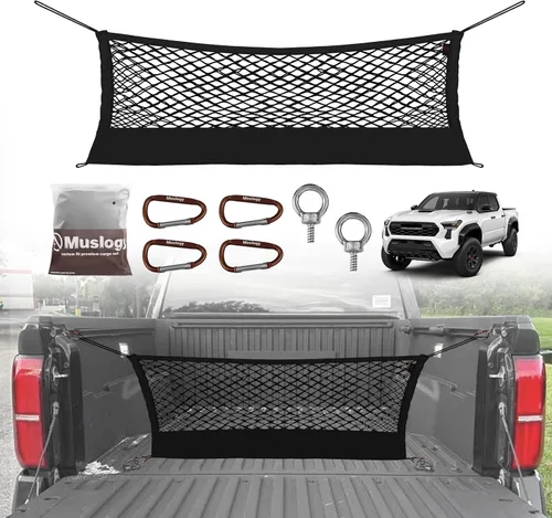 Miniatura 40 de Muslogy para Maverick - Accesorios de Red de Malla de Carga Extensible, Organizador de Maletero, Red de Malla Elástica para Cama de Carga
