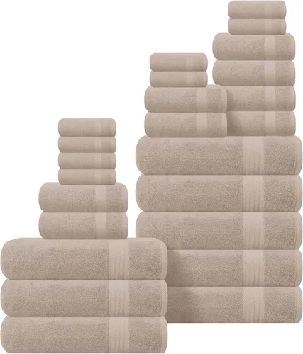 Miniatura 135 de GLAMBURG - Juego de 12 toallas faciales ultrasuaves de 13 x 13 pulgadas, 100% algodón, duraderas y altamente absorbentes, ideales para baño, cocina