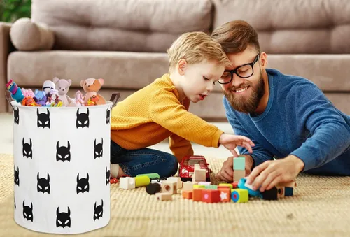 Miniatura 4 de Cestas de almacenamiento de gran tamaño con asa, contenedores organizadores plegables y prácticos para el hogar para juguetes de niños, ropa de bebé