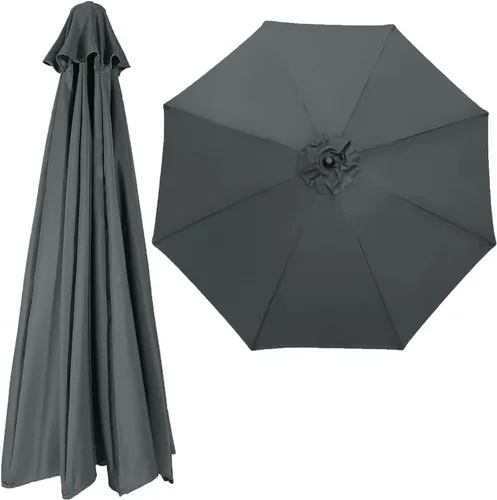 Miniatura 15 de Toldo de repuesto para sombrilla de 6.5 pies, 9 pies, 10 pies, toldo de repuesto para sombrilla de patio, 6 varillas/8 varillas, cubierta superior