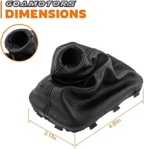 Miniatura 2 de GoaMotors Perilla de Palanca de Cambios de Coche con Funda de Cuero A/T Compatible con Kia Forte 2010-2013 Forte5 2012-2013 Forte Koup 2010-2013