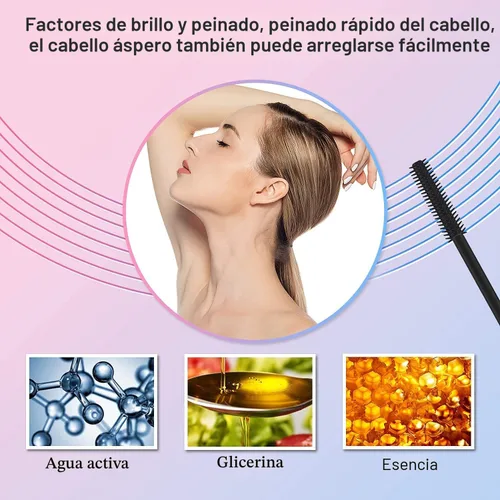 Miniatura 6 de FUNAN Juego de 9 palos de acabado de cabello con barra de acabado de cabello, barra de cera para el cabello, herramientas para la cola del cabello