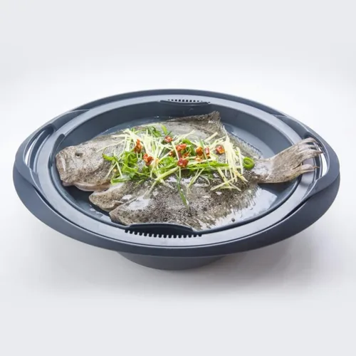 Miniatura 6 de Generic Bandeja de vapor de silicona para hornear, rectangular, gris, 11.4 x 8.3 pulgadas, compatible con Thermomix TM31/TM5/TM6