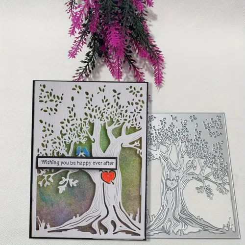 Miniatura 14 de Lapoo Troquel de Corte de Metal para Scrapbooking, Marco de Fondos 3D Nuevos Troqueles de Corte DIY para Hacer Álbumes Tarjetas Decoración Hoja