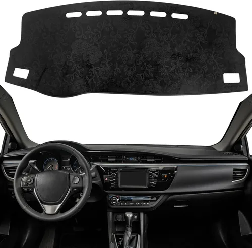 Miniatura 23 de Alfombrilla Cobertora para Salpicadero Compatible con Toyota Sienna 2010-2004 (Sin Modelos HUD), Alfombrilla Antirreflejos para Salpicadero