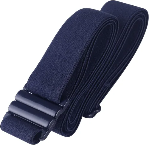 Miniatura 45 de Cinturón elástico ajustable – Cinturones para mujer, cinturón de cintura antideslizante, sin mostrar hebilla plana para mujer