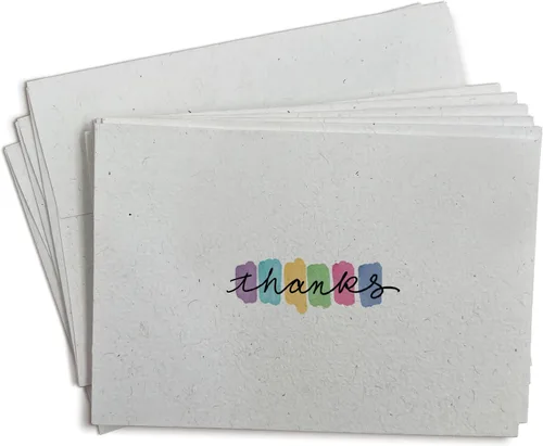 Miniatura 13 de Sugartown Greetings Paleta de colores verdes tarjetas de agradecimiento - 24 tarjetas de notas con sobres - Tarjetas de agradecimiento coloridas