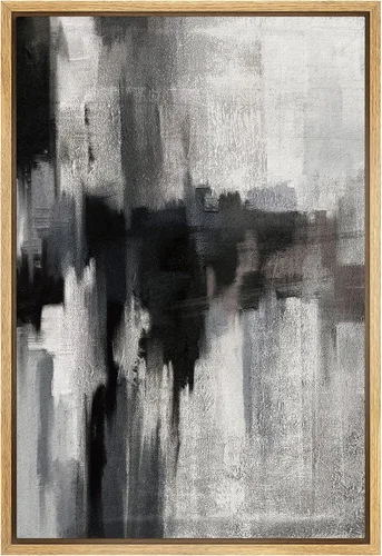 Miniatura 44 de SIGNFORD Lienzo enmarcado para pared, acuarela pastel, morado, luna, cielo, naturaleza, ilustraciones de área silvestre, arte moderno, vibrante