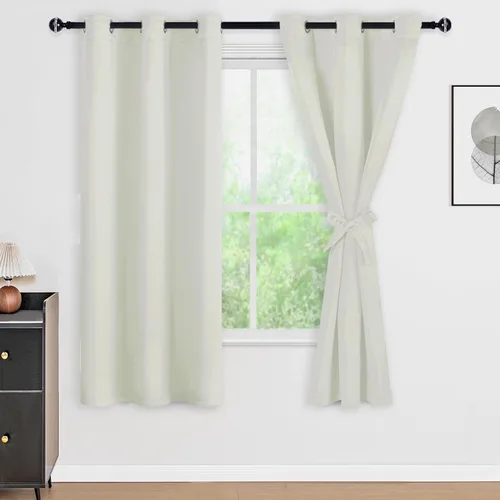 Miniatura 20 de DWCN Cortinas 100% opacas de 84 pulgadas de largo para dormitorio con forro negro, paneles de cortina de ventana de doble capa con aislamiento Azul