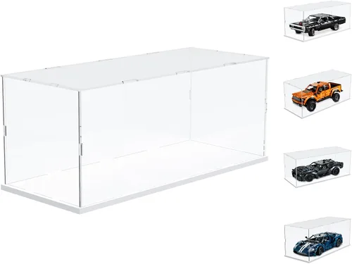 Miniatura 10 de Choowin - Caja de exhibición de acrílico para Lego Car Dodge Charger Batmobile Jazz Quartet - Caja de exhibición de acrílico transparente engrosado