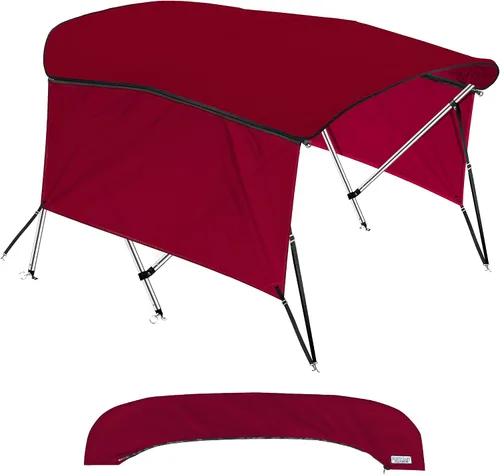 Miniatura 11 de KNOX Bimini tops universales de 3 arcos para paredes laterales, postes de soporte, lona marina 900D a prueba de decoloración, funda de Arena
