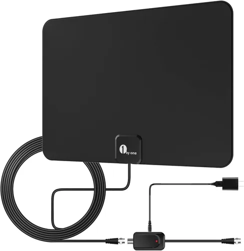 Miniatura 8 de 1byone Antena de TV para exteriores Recepción omnidireccional de 360° de largo rango de más de 100 millas mejora la antena HDTV lista VHF y UHF 4K