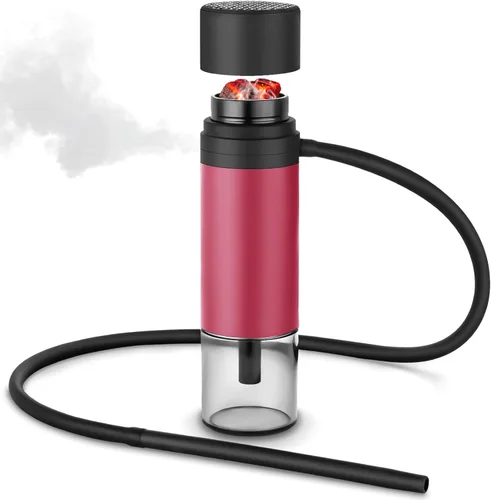 Miniatura 7 de Juego de cachimba portátil taza cachimba con todo lo grande para viajes en coche incluye todos los accesorios