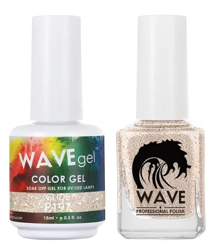 Miniatura 207 de WAVEGEL - Juego dúo de gel y esmalte de uñas a juego - Colección Simplicity - #P109 Blizzard I 0.5 onzas