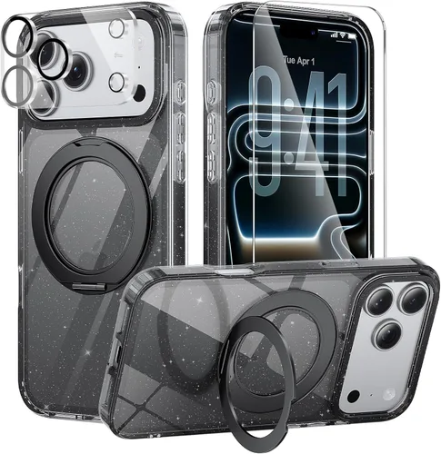 Miniatura 88 de Funda magnética diseñada para iPhone 11 Pro Max, [probada en caídas de grado militar] [compatible con MagSafe] Funda protectora delgada translúcida