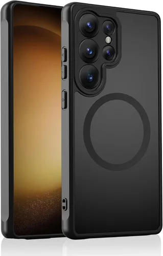 Miniatura 11 de HikerClub Funda magnética para Galaxy A16 (2024), compatible con cargador inalámbrico, ajuste delgado, Amti-Scratch, translúcido, mate, cubierta