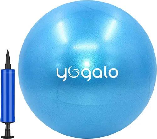 Pelota de pilates pequeña de 9 pulgadas con bomba, mini pelota de ejercicio para entrenamiento de núcleo, estabilidad, pilates, yoga y terapia