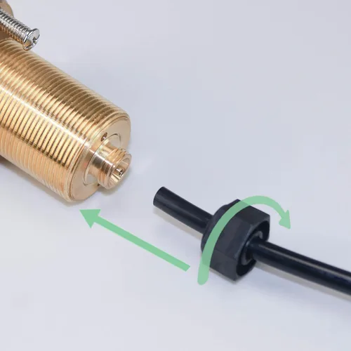 Miniatura 2 de Botón de interruptor de aire blanco y negro de latón para parte superior del fregadero y parte superior de eliminación de basura (blanco, cuadrado)