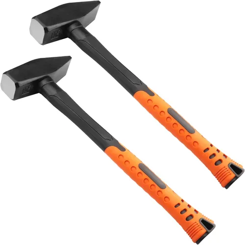 Paquete de 2 martillos cruzados de 3 libras, martillo cruzado de 3 libras para trabajo del metal, herrería, construcción, mejoras para el hogar y