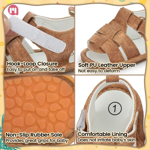 Miniatura 5 de Save Beautiful - Sandalias de verano para bebé, niños, una suela suave y antideslizante. Zapatos para los primeros pasos
