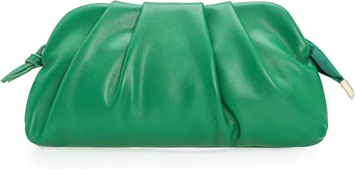 Miniatura 13 de CHARMING TAILOR Bolso tipo sobre elegante de cuero vegano suave con pliegues de PU para mujer