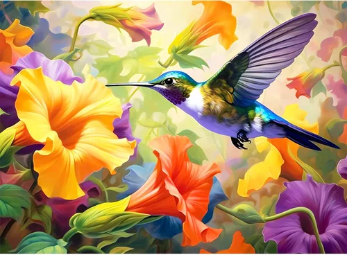 Miniatura 10 de Rompecabezas de 500 piezas para adultos, rompecabezas de pájaros y águila para adolescentes mayores, collage colorido de montaña, lago, vida